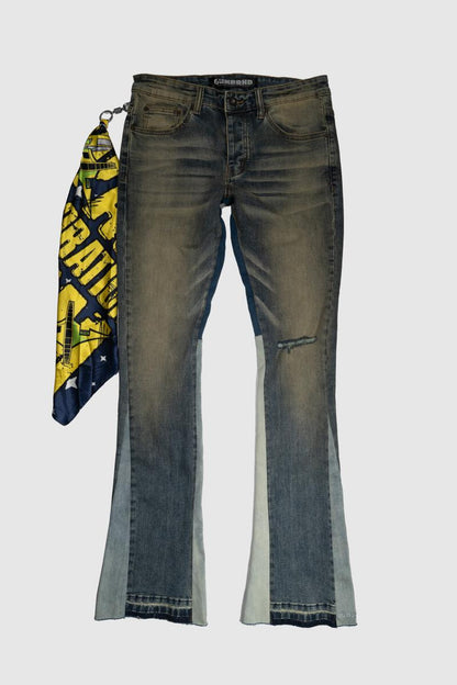 WOLF RIVER" DENIM STACKED