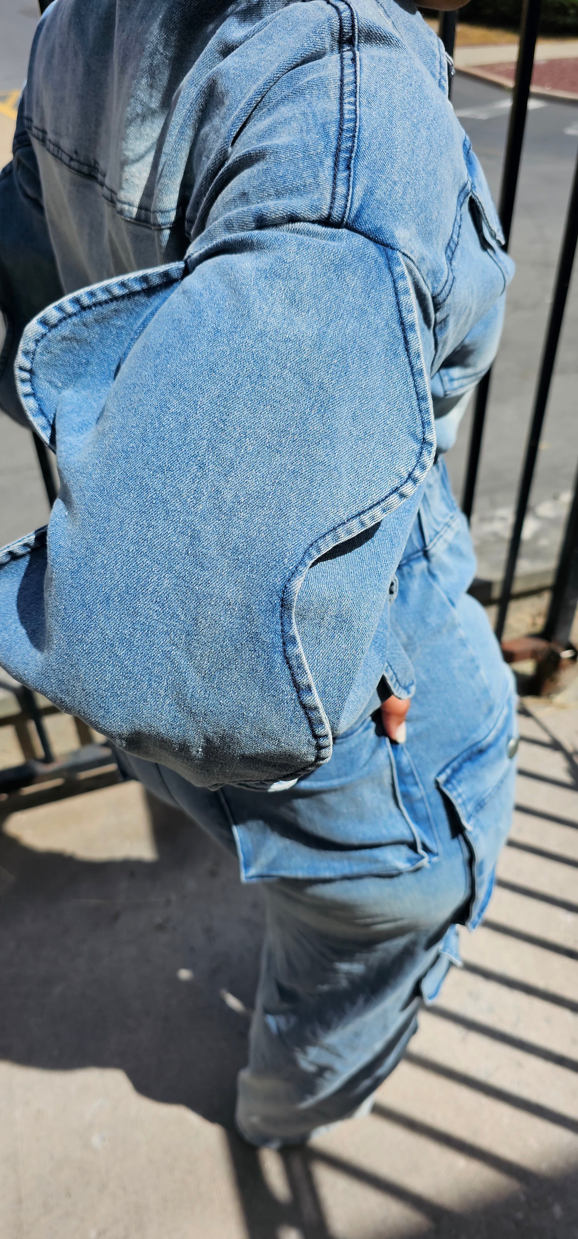 My denim jump suit