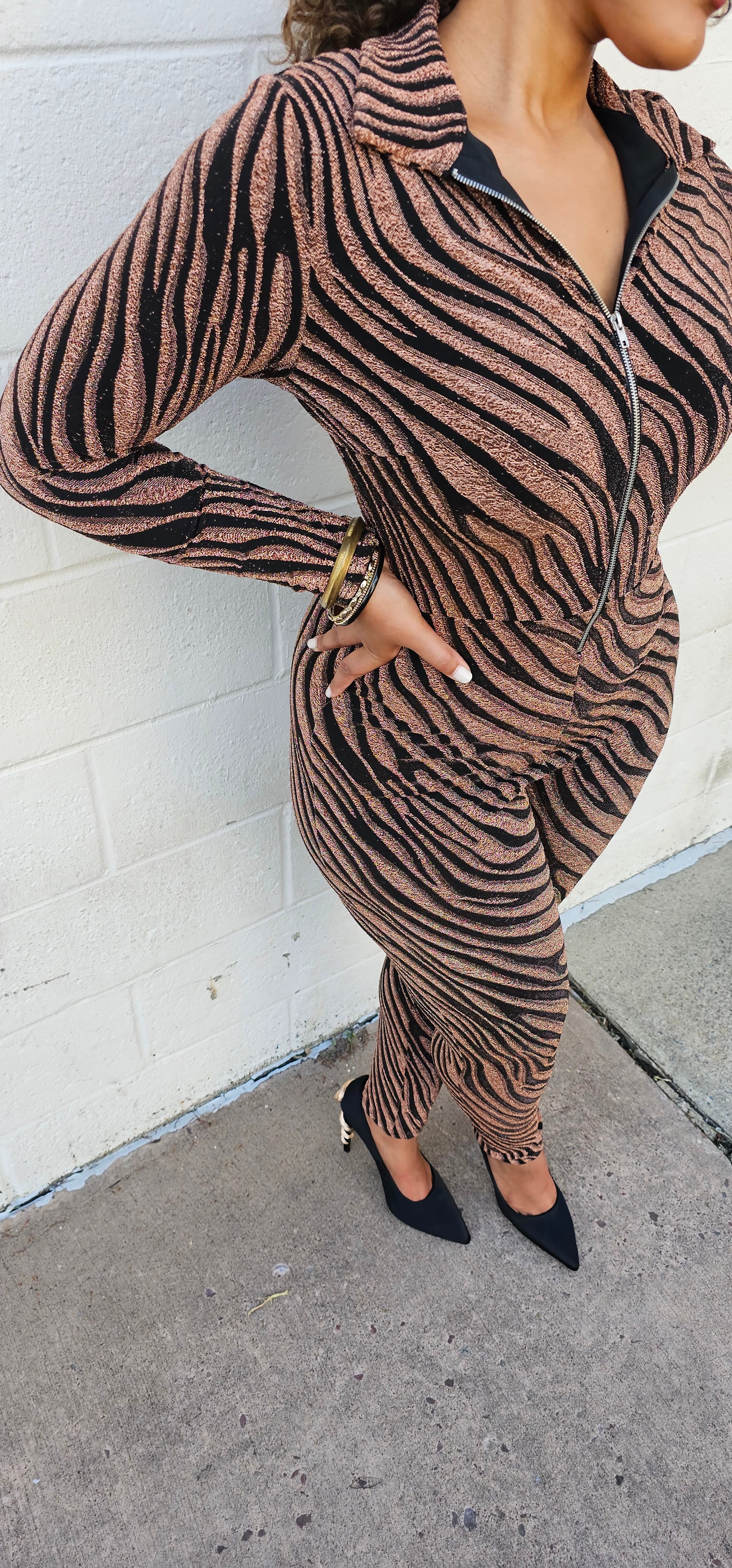 Tiger print bodysuit