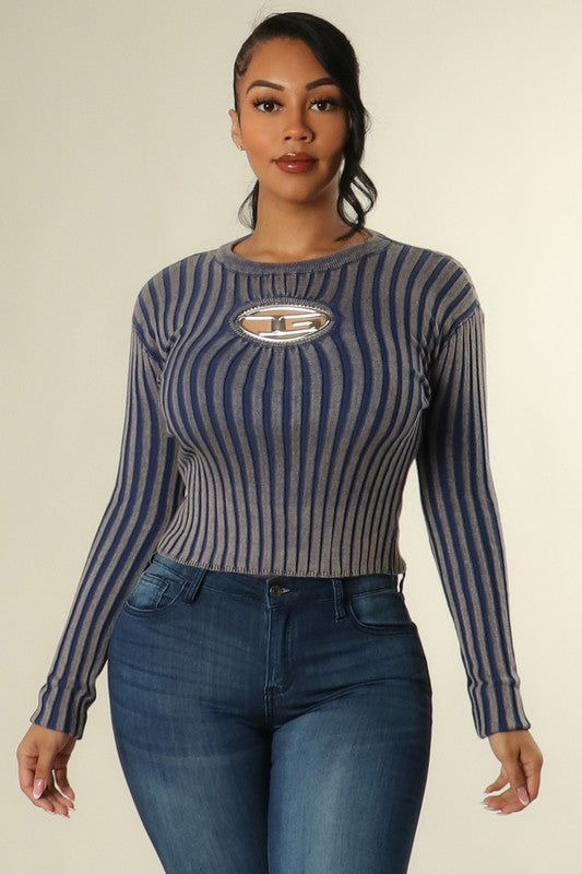 Insignia plate sweater