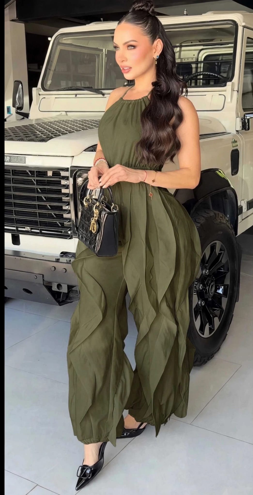 Ruffle Life in green