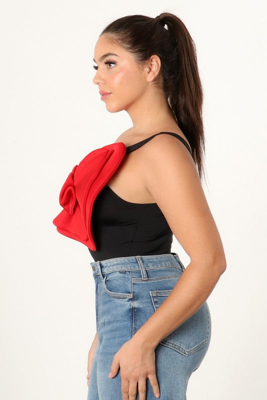 Floral heart top