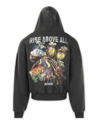 Rise Above All Washed Hoody